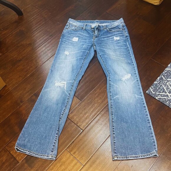 London Jeans Bootcut Distressed size 6 - Picture 1 of 10